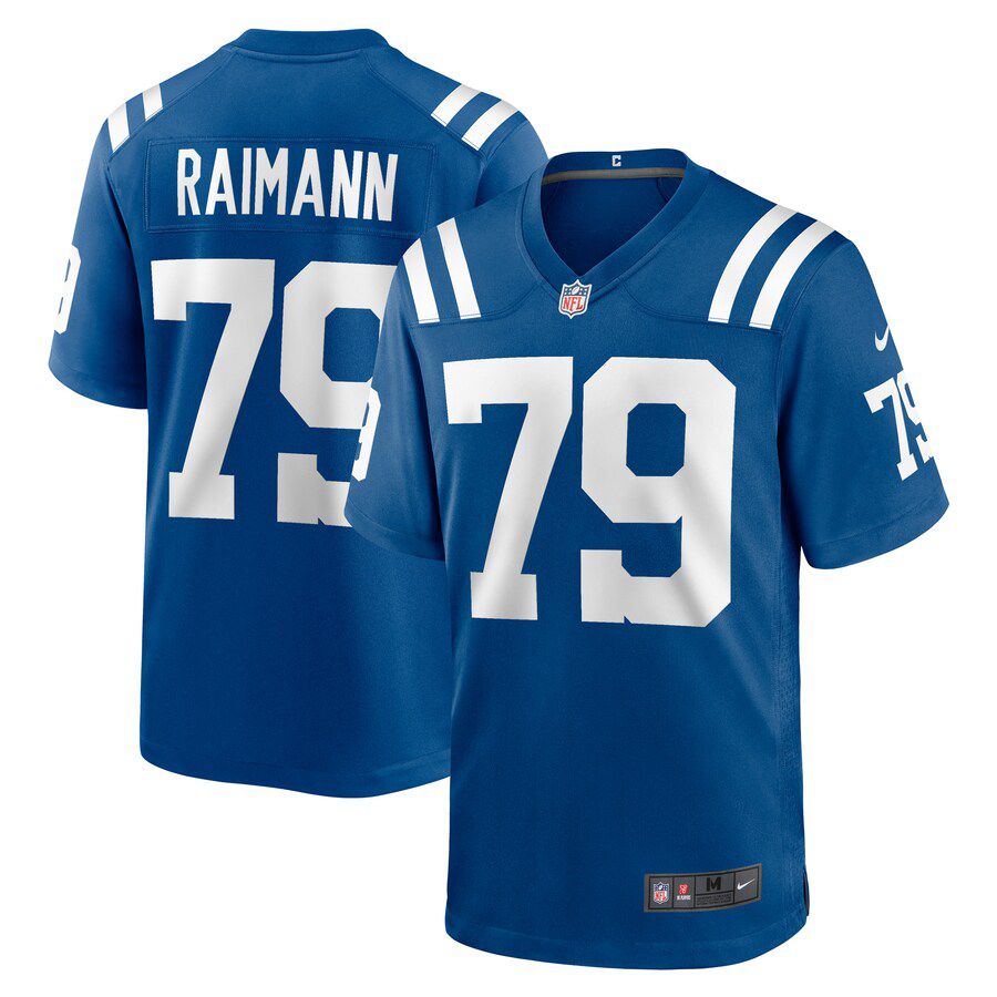 Men Indianapolis Colts #79 Bernhard Raimann Nike Royal Player Game NFL Jersey